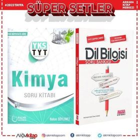 Palme TYT Kimya ve AKM Dil Bilgisi Soru Bankası Seti 2 Kitap