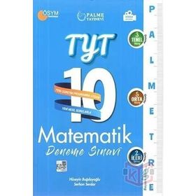 Palme TYT Matematik Palmetre 10 Deneme Video Çözümlü Palme Yayınevi