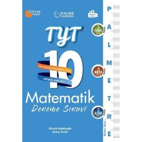Palme TYT Matematik Palmetre 10 Deneme Video Çözümlü Palme Yayınevi