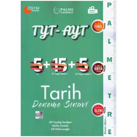 Palme Tyt ve Ayt Tarih 25 Deneme Palmetre Video Çözümlü