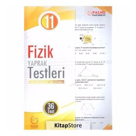 Palme Yaprak Test 11. Sınıf Fizik 2019 Kolektif Karekök Eğitim Yayıncılık