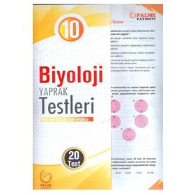 Palme Yayıncılık Palme Yayınları 10. Sınıf Biyoloji Yaprak Testleri
