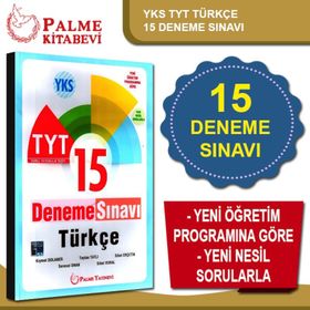 Palme Yayınevi TYT Türkçe 15 Deneme Sınavı