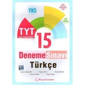 Palme Yayınevi TYT Türkçe 15 Deneme Sınavı