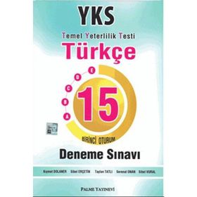 Palme Yayınevi TYT Türkçe 15 Deneme Sınavı