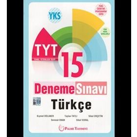 Palme Yayınevi TYT Türkçe 15 Deneme Sınavı