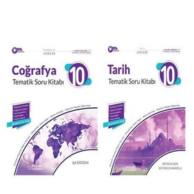 Palme Yayınları 10.Sınıf Tarih ve Coğrafya Soru Bankası Seti 2 Kitap
