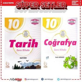Palme Yayınları 10.Sınıf Tarih ve Coğrafya Soru Bankası Seti 2 Kitap