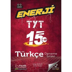 Palme Yayınları 2021 TYT Enerji Türkçe 15X40 Türkçe Deneme Sınavı