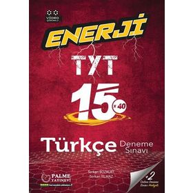 Palme Yayınları 2021 TYT Enerji Türkçe 15X40 Türkçe Deneme Sınavı