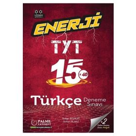 Palme Yayınları 2021 TYT Enerji Türkçe 15X40 Türkçe Deneme Sınavı