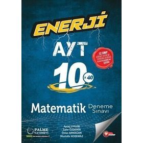 Palme Yayınları 2023 AYT Matematik Enerji 10x40 Deneme
