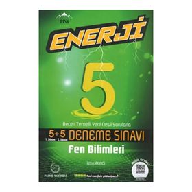Palme Yayınları 5. Sınıf Fen Bilimleri Enerji 5+5 Deneme Sınavı