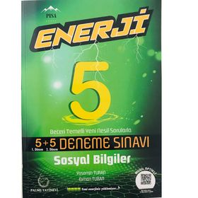 Palme Yayınları 5. Sınıf Sosyal Bilgiler 5+5 Enerji Deneme Sınavı