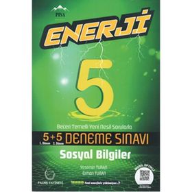 Palme Yayınları 5. Sınıf Sosyal Bilgiler 5+5 Enerji Deneme Sınavı