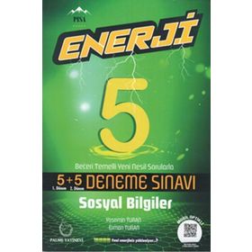 Palme Yayınları 5. Sınıf Sosyal Bilgiler 5+5 Enerji Deneme Sınavı