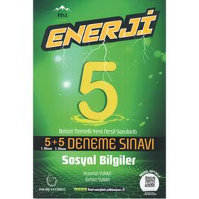 Palme Yayınları 5. Sınıf Sosyal Bilgiler 5+5 Enerji Deneme Sınavı