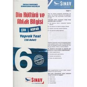 Palme Yayınları 6. Sınıf Din Kültürü ve Ahlak Bilgisi 6+6 Deneme Sınavı