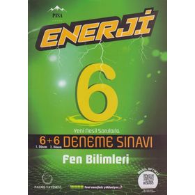 Palme Yayınları 6. Sınıf Fen Bilimleri Enerji 6+6 Deneme Sınavı