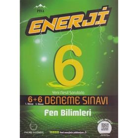 Palme Yayınları 6. Sınıf Fen Bilimleri Enerji 6+6 Deneme Sınavı