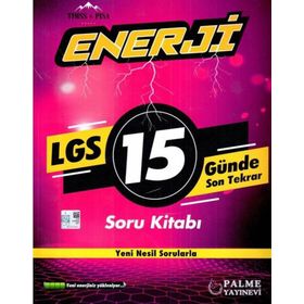 Palme Yayınları 8. Sınıf Enerji LGS 15 Günde Son Tekrar Soru Kitabı