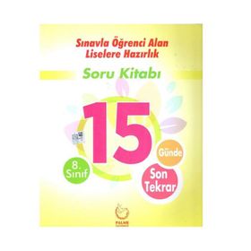 Palme Yayınları 8 Sınıf LGS 15 Günde Son Tekrar Soru Kitabı