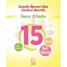 Palme Yayınları 8 Sınıf LGS 15 Günde Son Tekrar Soru Kitabı