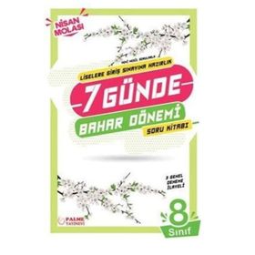 ​Palme Yayınları 8. Sınıf LGS 7 Günde Bahar Dönemi Soru Kitabı
