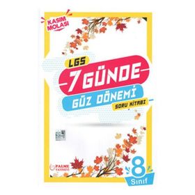 Palme Yayınları 8. Sınıf LGS 7 Günde Güz Dönemi Kasım Molası Soru Kitabı