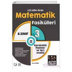 Palme Yayınları 8. Sınıf LGS Altın Oran 3 Kareköklü İfadeler ve Veri Analizi Matematik Fasikülleri