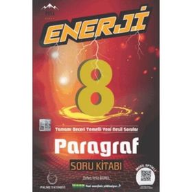 Palme Yayınları 8. Sınıf Paragraf Enerji Soru Kitabı