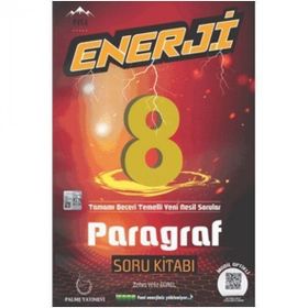 Palme Yayınları 8. Sınıf Paragraf Enerji Soru Kitabı