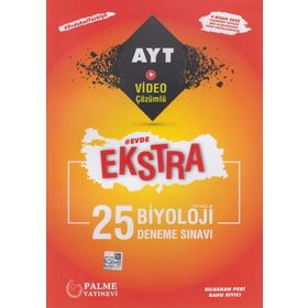 Palme Yayınları AYT 25 Biyoloji Evde Ekstra Deneme Sınavı