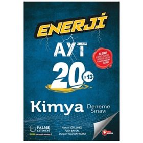 Palme Yayınları AYT Enerji Kimya 20x13 Deneme Sınavı