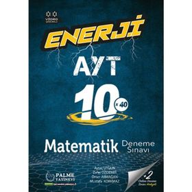 Palme Yayınları AYT Enerji Matematik Video Çözümlü 40x10 Deneme Sınavı