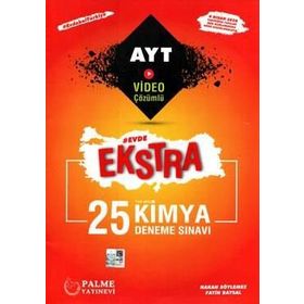Palme Yayınları AYT Kimya Evde Ekstra 25 Deneme Sınavı