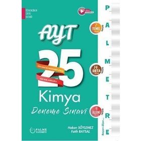 Palme Yayınları AYT Kimya Palmetre Video Çözümlü 25 Deneme