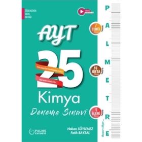 Palme Yayınları AYT Kimya Palmetre Video Çözümlü 25 Deneme