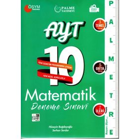 Palme Yayınları AYT Matematik Palmetre 10 Deneme Sınavı