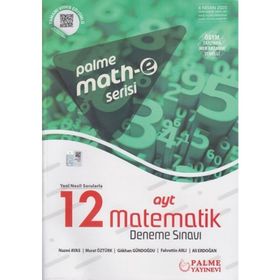 Palme Yayınları Math-e Serisi AYT Matematik 12 Deneme Sınavı