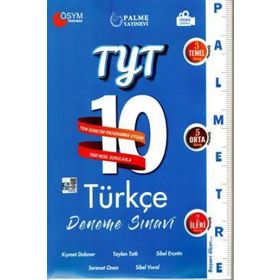 Palme Yayınları Türkçe TYT Palmetre 10 Video Çözümlü Deneme Sınavı