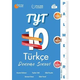 Palme Yayınları Türkçe TYT Palmetre 10 Video Çözümlü Deneme Sınavı