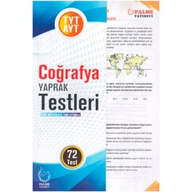 Palme Yayınları TYT AYT Coğrafya Yaprak Test