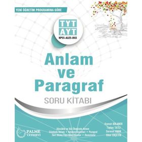 Palme Yayınları TYT AYT KPSS ALES DGS Anlam ve Paragraf Soru Kitabı