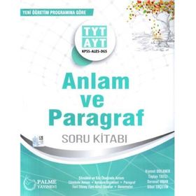 Palme Yayınları TYT AYT KPSS ALES DGS Anlam ve Paragraf Soru Kitabı