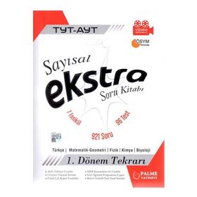 Palme Yayınları Tyt-Ayt Sayısal Ekstra Soru Kitabı 1. Dönem Tekrarı