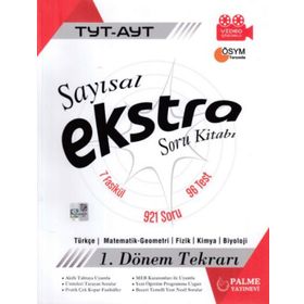 Palme Yayınları Tyt-Ayt Sayısal Ekstra Soru Kitabı 1. Dönem Tekrarı