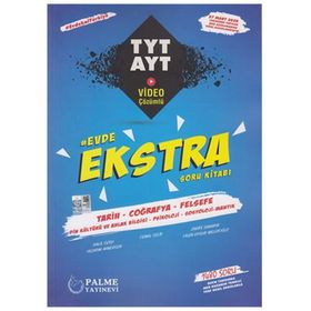 Palme Yayınları TYT AYT Tarih Coğrafya Felsefe Evde Ekstra Soru Kitabı