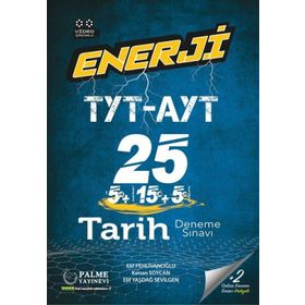 Palme Yayınları - TYT AYT Tarih Enerji 25 Deneme Sınavı