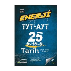 Palme Yayınları - TYT AYT Tarih Enerji 25 Deneme Sınavı